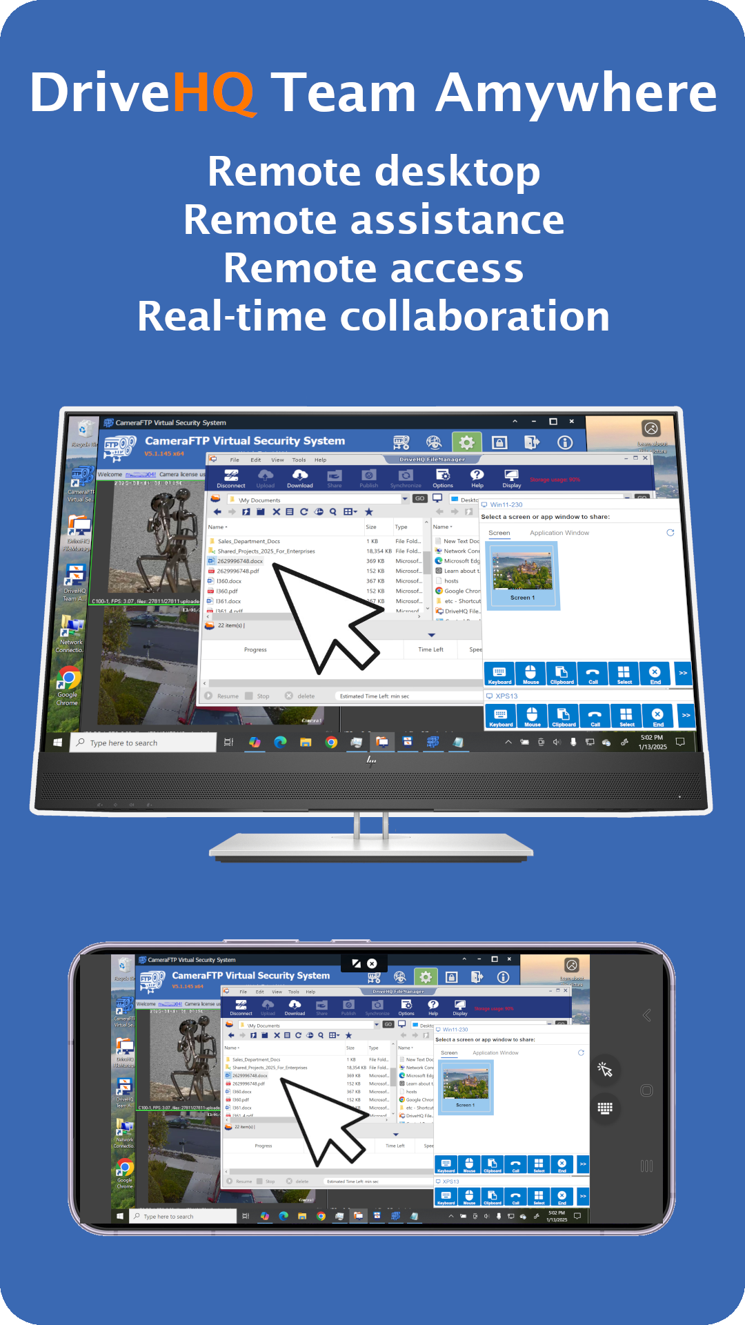 DriveHQ Team Anywhere